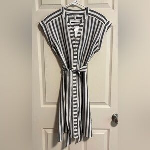 Maurices Gray and White Striped Dress - NWT - XS